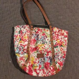 Patricia Nash floral leather tote